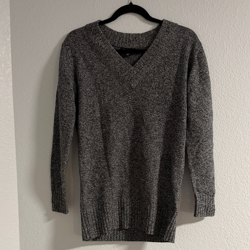 Black heathered, Athleta, oversized tunic sweater, size XXS